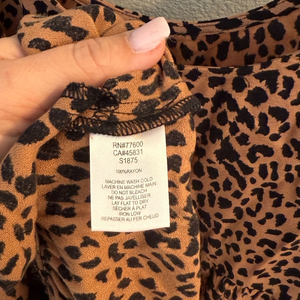 Saltwater Luxe cheetah print Noah mini dress - Picture 9 of 9